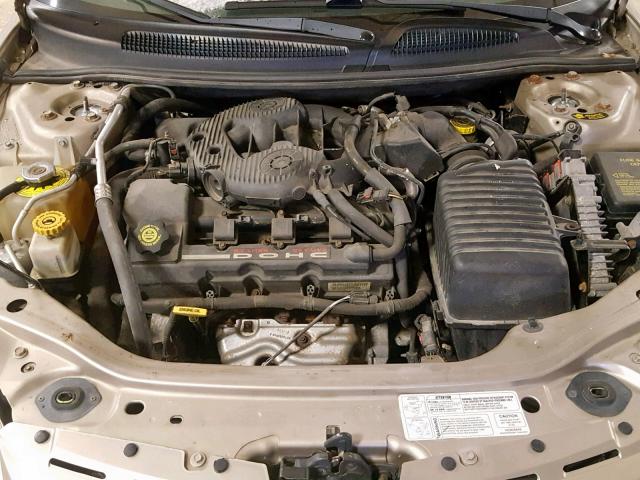 1C3EL56R02N130919 - 2002 CHRYSLER SEBRING LX TAN photo 7