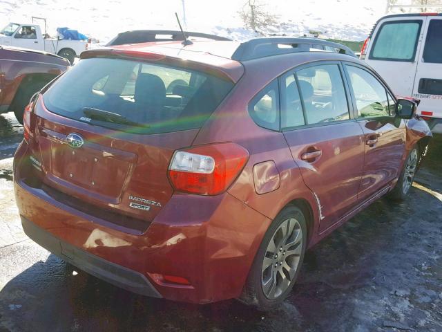 JF1GPAR64DH206992 - 2013 SUBARU IMPREZA SP RED photo 4