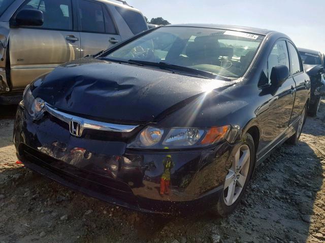 2HGFA16938H329870 - 2008 HONDA CIVIC EXL BLACK photo 2