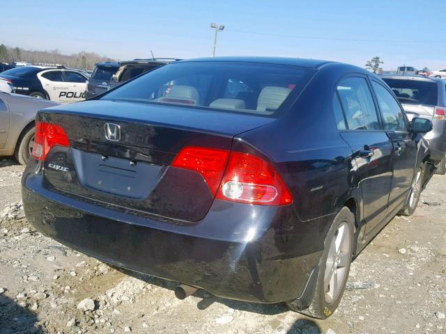 2HGFA16938H329870 - 2008 HONDA CIVIC EXL BLACK photo 4