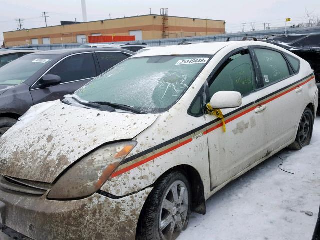 JTDKB20U383362139 - 2008 TOYOTA PRIUS WHITE photo 2