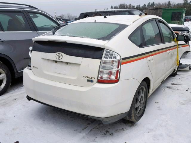 JTDKB20U383362139 - 2008 TOYOTA PRIUS WHITE photo 4