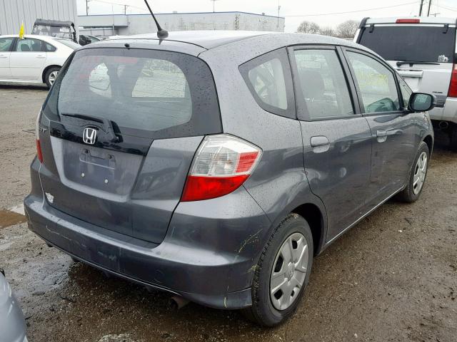 JHMGE8H33DC073346 - 2013 HONDA FIT CHARCOAL photo 4