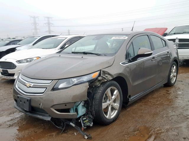 1G1RA6E43EU172860 - 2014 CHEVROLET VOLT GRAY photo 2