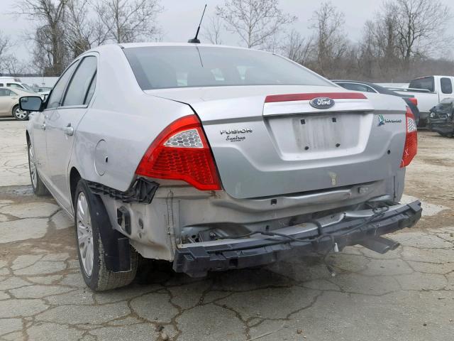 3FADP0L37BR107848 - 2011 FORD FUSION HYB SILVER photo 9