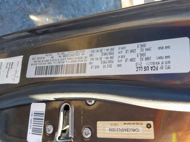 1C4NJCBA0FD313299 - 2015 JEEP COMPASS SP 石墨色 照片 10