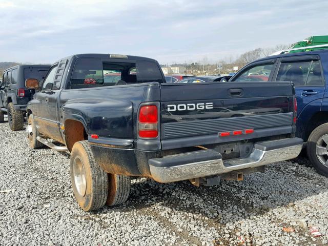 1B7MC33D2WJ154608 - 1998 DODGE RAM 3500 BLACK photo 3