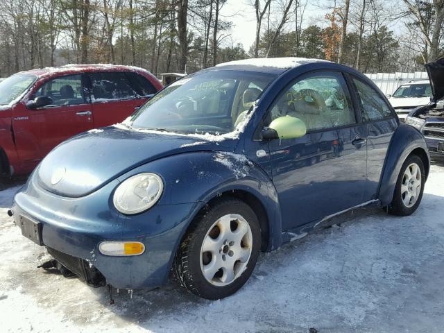 3VWCK21C42M430252 - 2002 VOLKSWAGEN NEW BEETLE ლურჯი ფოტო 2