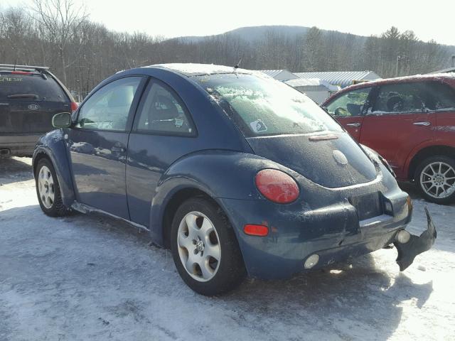 3VWCK21C42M430252 - 2002 VOLKSWAGEN NEW BEETLE ლურჯი ფოტო 3