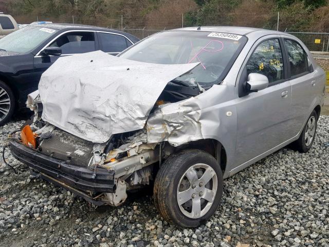 KL1TD56616B514714 - 2006 CHEVROLET AVEO BASE Сұр фото 2