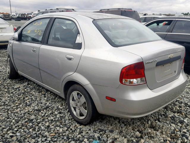 KL1TD56616B514714 - 2006 CHEVROLET AVEO BASE Сұр фото 3