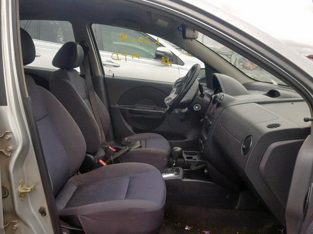 KL1TD56616B514714 - 2006 CHEVROLET AVEO BASE Сұр фото 5