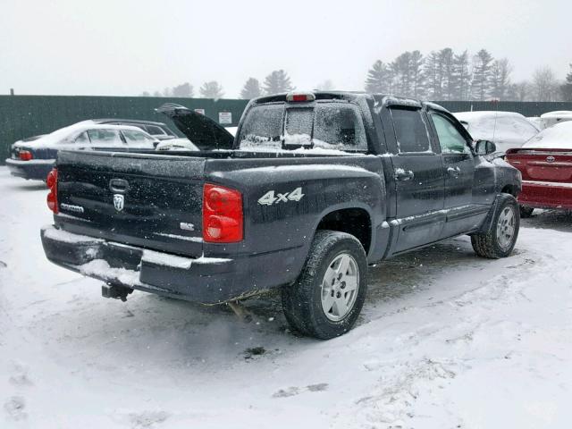 1D7HW48K86S699170 - 2006 DODGE DAKOTA QUA BLACK photo 4