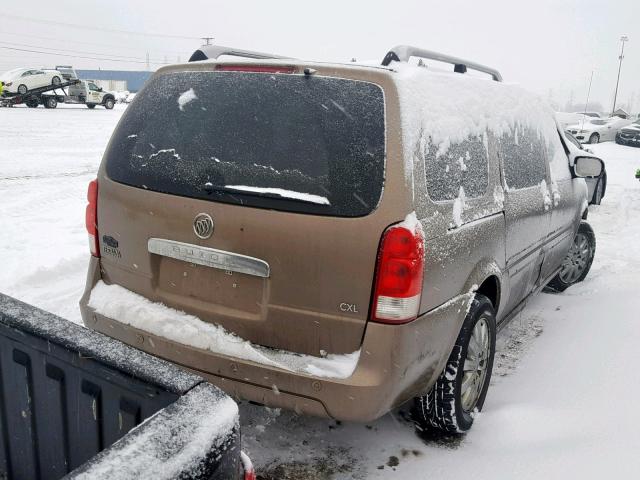 5GADV33L56D125721 - 2006 BUICK TERRAZA CX BROWN photo 4