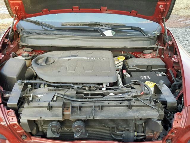 1C4PJMDS3FW752845 - 2015 JEEP CHEROKEE L RED photo 7