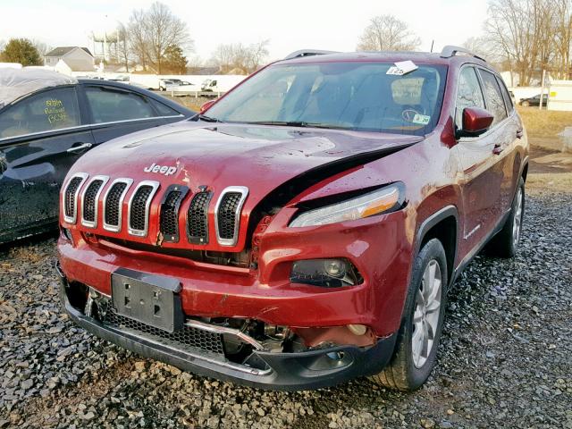 1C4PJMDS3FW752845 - 2015 JEEP CHEROKEE L RED photo 9