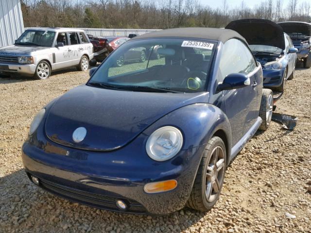 3VWCD31Y45M301525 - 2005 VOLKSWAGEN NEW BEETLE Mavi foto 2
