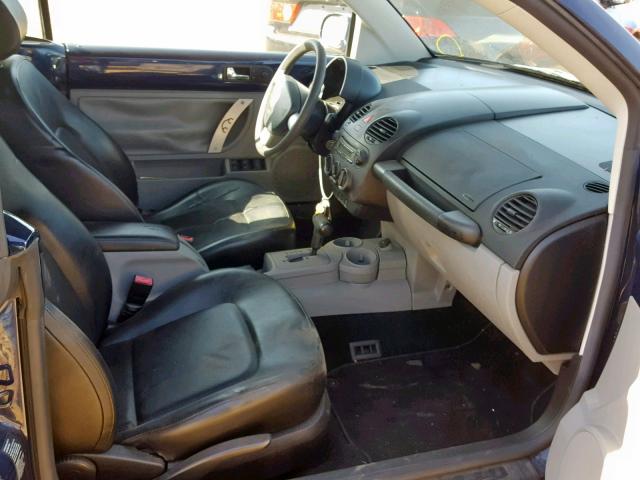 3VWCD31Y45M301525 - 2005 VOLKSWAGEN NEW BEETLE Mavi foto 5