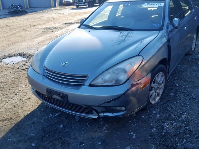 JTHBF30G630122760 - 2003 LEXUS ES 300 GRAY photo 9