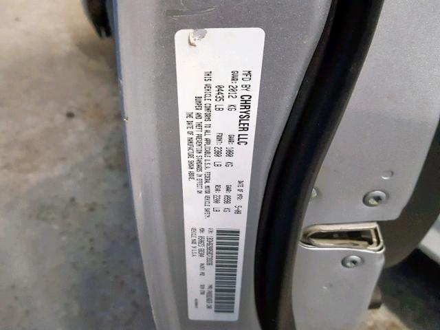 1B3HB28B58D739336 - 2008 DODGE CALIBER SILVER photo 10