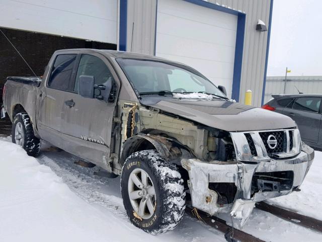 1N6AA07C29N307586 - 2009 NISSAN TITAN XE SILVER photo 1