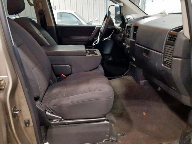 1N6AA07C29N307586 - 2009 NISSAN TITAN XE SILVER photo 5