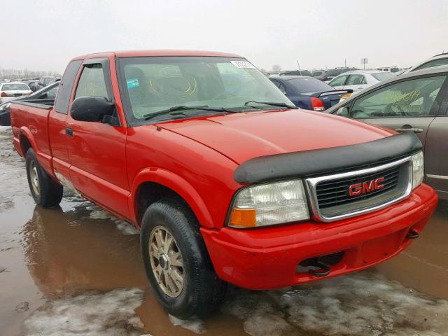 1GTDT19W728222786 - 2002 GMC SONOMA RED photo 1