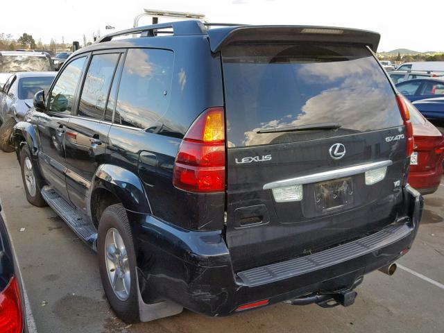 JTJBT20X050071938 - 2005 LEXUS GX 470 BLACK photo 3