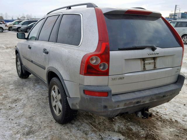 YV1CZ911451182036 - 2005 VOLVO XC90 T6 GRAY photo 3