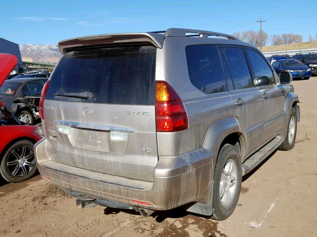 JTJBT20X330023668 - 2003 LEXUS GX 470 BEIGE photo 4