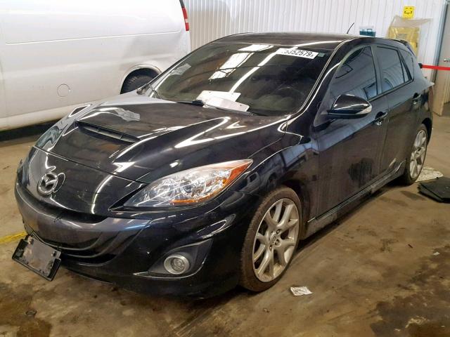 JM1BL1L34C1596868 - 2012 MAZDA SPEED 3 BLACK photo 2