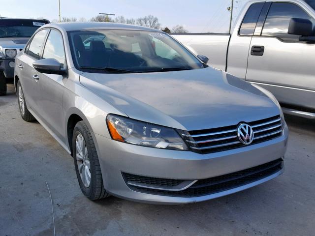 1VWAP7A38CC091892 - 2012 VOLKSWAGEN PASSAT S SILVER photo 1