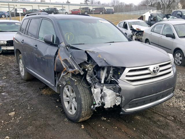 5TDBK3EH8DS235915 - 2013 TOYOTA HIGHLANDER GRAY photo 1