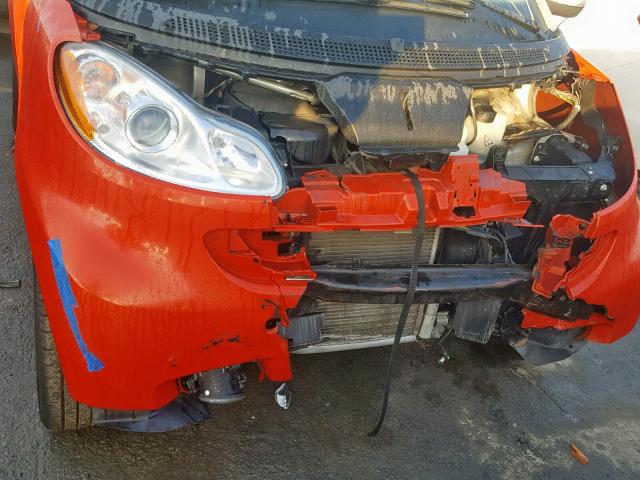 WMEEJ31X98K171377 - 2008 SMART FORTWO PUR ORANGE photo 9