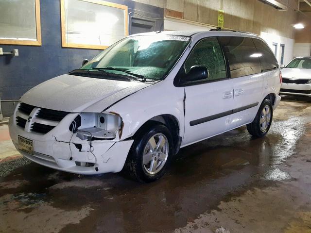 1D4GP45R07B204727 - 2007 DODGE CARAVAN SX WHITE photo 2