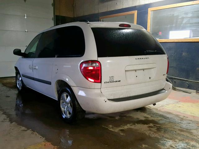 1D4GP45R07B204727 - 2007 DODGE CARAVAN SX WHITE photo 3