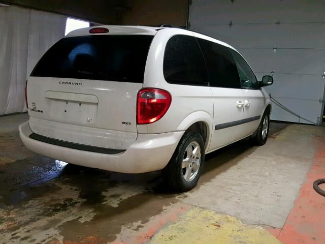 1D4GP45R07B204727 - 2007 DODGE CARAVAN SX WHITE photo 4