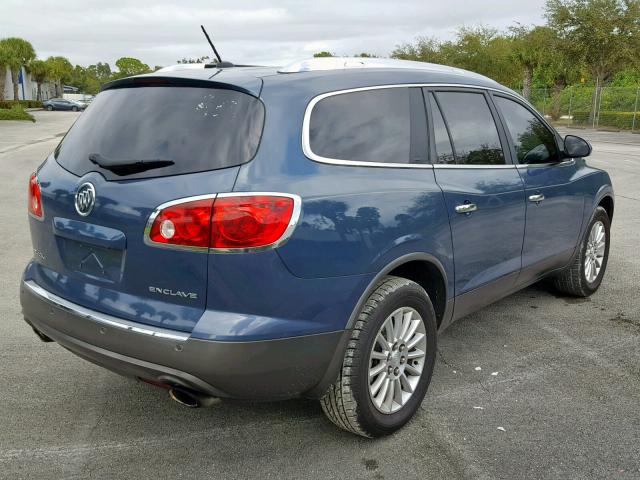 5GAKRCED8CJ301546 - 2012 BUICK ENCLAVE BLUE photo 4