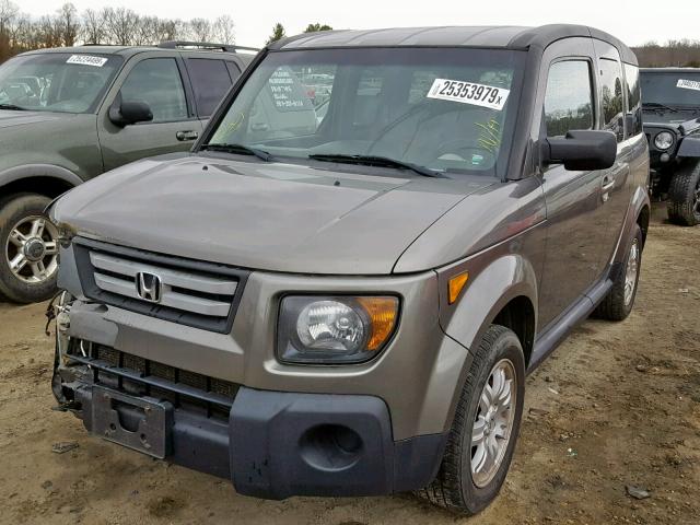 5J6YH28738L002600 - 2008 HONDA ELEMENT EX BROWN photo 2