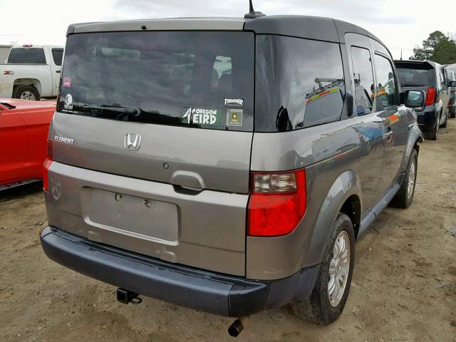 5J6YH28738L002600 - 2008 HONDA ELEMENT EX BROWN photo 4