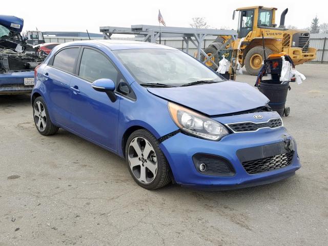 KNADN5A33C6089957 - 2012 KIA RIO EX BLUE photo 1