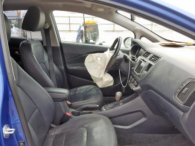 KNADN5A33C6089957 - 2012 KIA RIO EX BLUE photo 5