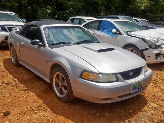 1FAFP45X43F420306 - 2003 FORD MUSTANG GT SILVER photo 1