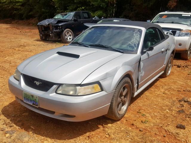 1FAFP45X43F420306 - 2003 FORD MUSTANG GT SILVER photo 2