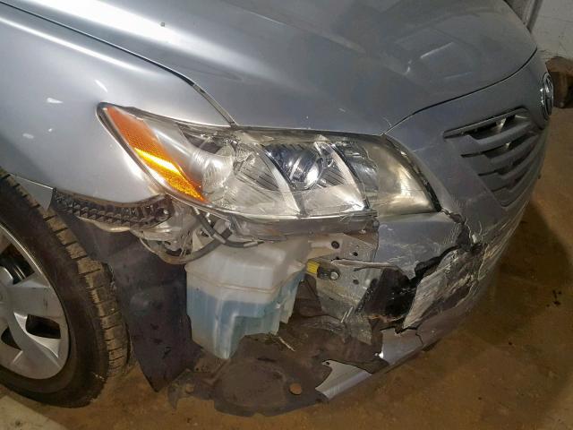 4T1BE46KX7U615857 - 2007 TOYOTA CAMRY NEW SILVER photo 9