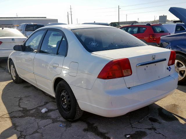 1HGEN26492L000093 - 2002 HONDA CIVIC GX WHITE photo 3