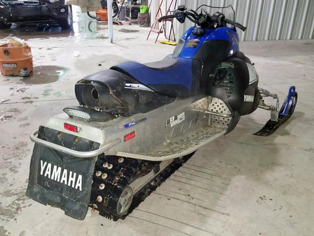 JYE8GL0058A000558 - 2008 YAMAHA FX NYTRO BLUE photo 4