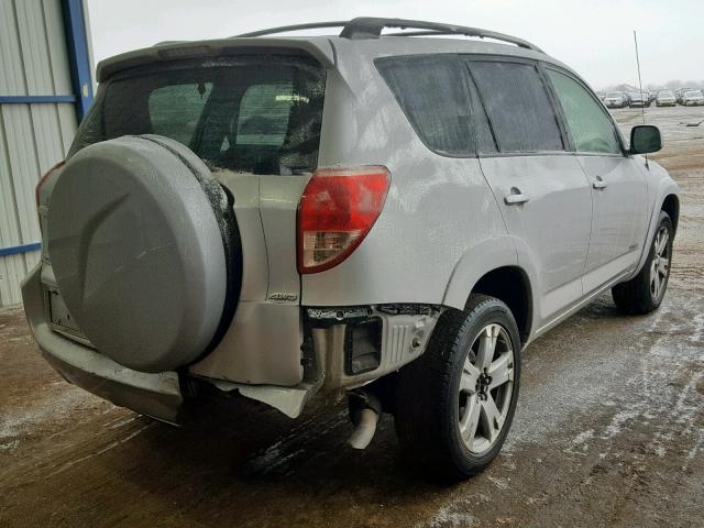 JTMBD32V486059665 - 2008 TOYOTA RAV4 SPORT SILVER photo 4