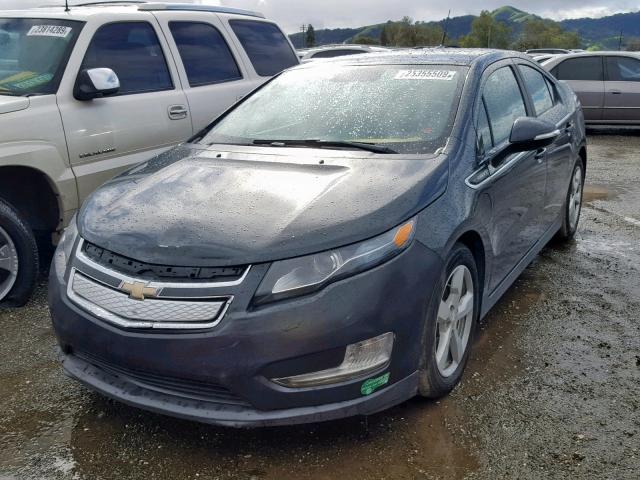 1G1RE6E48EU174141 - 2014 CHEVROLET VOLT GRAY photo 2