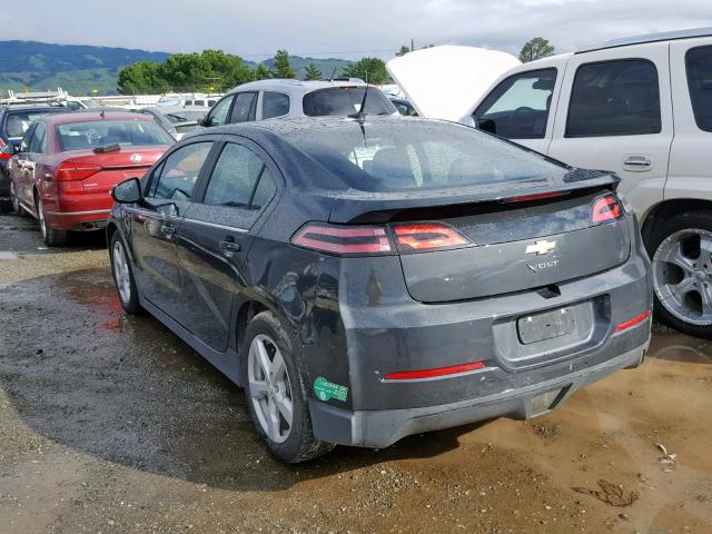 1G1RE6E48EU174141 - 2014 CHEVROLET VOLT GRAY photo 3